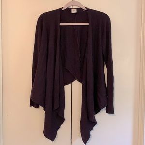 Cabi purple sweater with crossover back detail. Women size small.